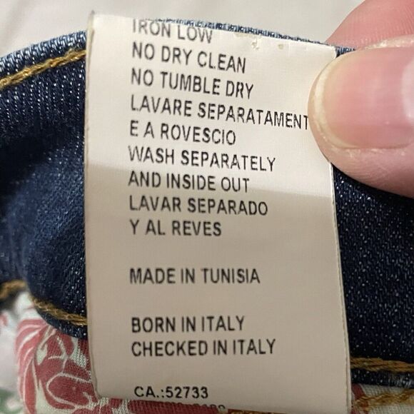 Nolita De Nimes Vintage Mid Rise Jeans 27 Blue Straight Leg Distressed S… - Picture 10 of 10